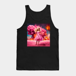 Barbenheimer nuclear barbie Tank Top